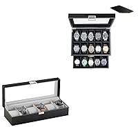 ProCase 20 Slots Bundle with 6 Slot Watch Box