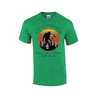 Not All Those Who Wander are Lost Disc Golf Bigfoot Mens Short Sleeve T-Shirt Graphic Tee