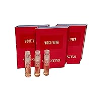 Valentino Voce Viva Eau de Parfum, Women Spray Perfume Trial Sample Size, 0.04 fl oz (set of 3)