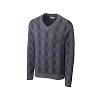 Cutter & Buck Men's Kains Argyle Vneck Sweater