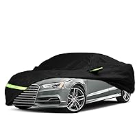 Waterproof Car Cover for 2013-2023 Audi A3/S3 Car Cover Custom Fit 100% Waterproof Windproof Strap & Single Door Zipper Bands for Snow Rain Dust Hail Protection