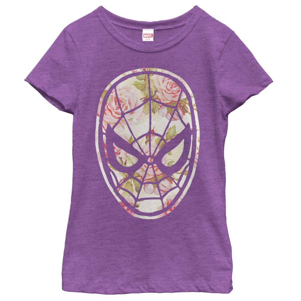 Marvel Girl's Light Floral Spidey T-Shirt