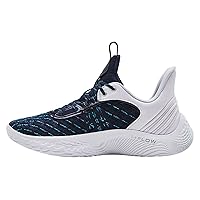 Under Armour Curry Flow 9 Team Basketball Shoes - Navy - Men's Size 12.5 / Women's Size 14, Navy/White