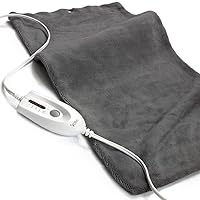 Mabis DMI Dry and Moist Heat Electric Heating Pad for Back Pain Relief, FSA and HSA Eligible, Muscle Aches, Arthritis and Sore Joints with 9ft Cord, FSA HSA Eligible, Large 24.5 x 11