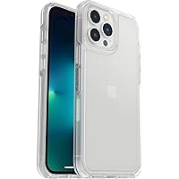 OtterBox iPhone 13 Pro Max & iPhone 12 Pro Max Symmetry Series Case - CLEAR, ultra-sleek, wireless charging compatible, raised edges protect camera & screen