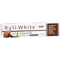 NOW Solutions, Xyliwhite™ Toothpaste Gel, Coconut Oil, Cleanses and Whitens, Cool Coconut-Mint Taste, 6.4-Ounce