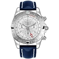 Breitling Chronomat 44 GMT Men's Watch on Blue Leather Strap AB042011/G745-105X