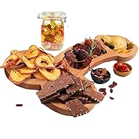 Trumpet Shape Charcuterie Boards, Composite Wood Aperitif Board Cheese Board Funny Gifts, Food Platter, Housewarming Gift, Large Cutting Boardb (Right)
