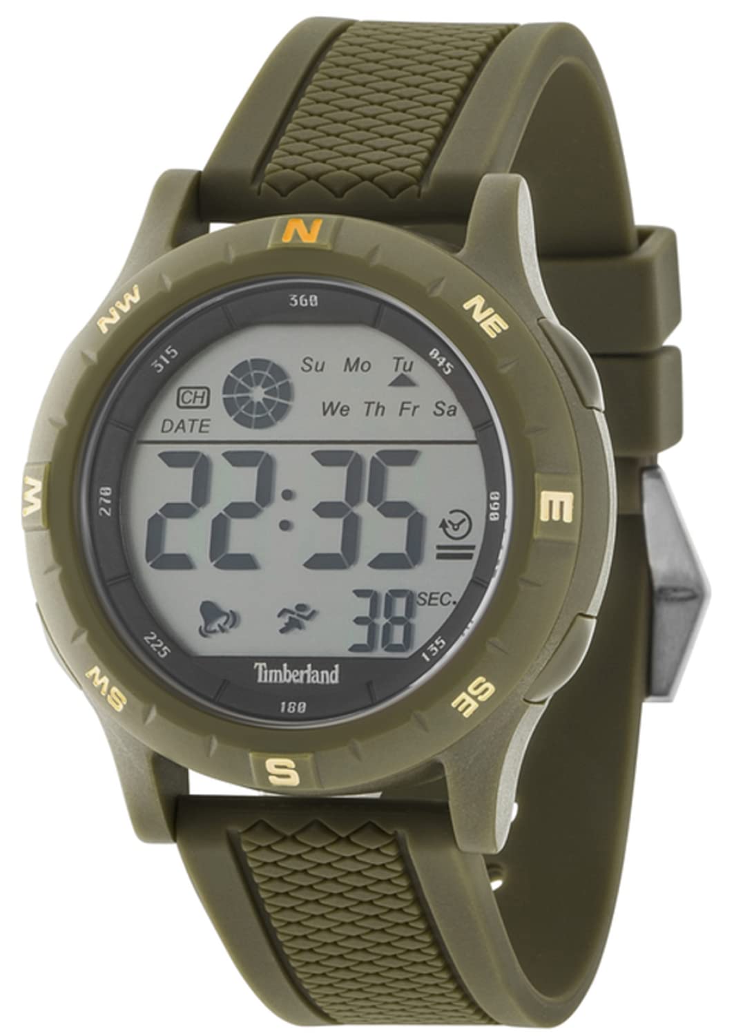 Timberland Glastenbury Mens Digital Quartz Watch with Silicone Bracelet 15006JPGN-04P