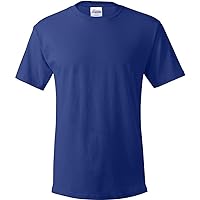 Hanes Mens TAGLESS ComfortSoftCrewneck T-Shirt,Deep Royal,Large