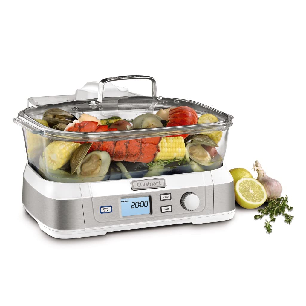 Cuisinart STM-1000 Cook Fresh Digital Glass Steamer, One Size, Stainless Steel