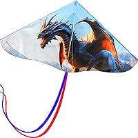 HENGDA KITE Painting Series Delta Kite,for Kids and Adults,Easy to Fly,Excellent Fabric and Structure Design,The Pictures are Beautiful in high Definition,Suitable for Beginners(41x21) in