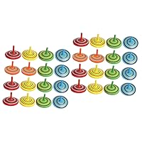 ERINGOGO 48 Pcs Top Tops Gyroscope Toy Kids Accessory Kids Supply Pressure Relief Gyro Wear-Resistant Kids Gyro Funny Kids Gyro Child Wooden Stress