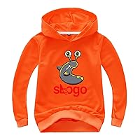 Kids Fall Long Sleeve Hoodies Slogoman Casual Lightweight Sweatshirts Boys Comfy Loose Fit Pullover Tops with Hooded