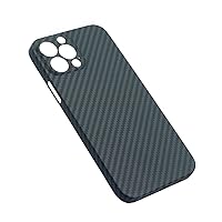 Ultra Thin Carbon Fiber case for iPhone 13Pro Max case Real Carbon Fiber Matte Aramid Slim Light Shockproof Case (Color : Gray, Size : for iPhone 13 Pro)
