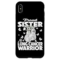 iPhone XS Max Proud Sister Of A Lung Cancer Warrior Boxing Gloves Case