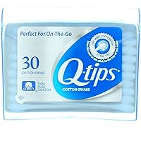Q-tips Swabs Purse Pack 30 Each (Pack of 4)