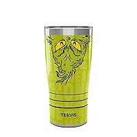 Tervis Traveler Dr. Seuss Grinch Mean One Triple Walled Insulated Tumbler Travel Cup Keeps Drinks Cold & Hot, 20oz, Stainless Steel