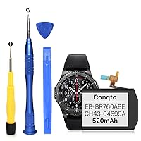 [520mAh] Battery for Samsung Gear S3 Frontier(SM-R760) and Gear S3 Classic, (2023 New Version) Upgrade Replacement Battery for SM-R770, BR760, R765, EB-BR760ABE, GH43-04699A with DIY Repair Tool Kits