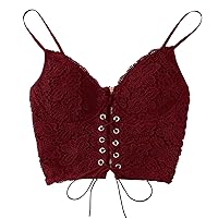 Workout Tops for Women Yoga Tank Tops Women Sexy Clothes Sleeveless Bandage Bra Lace Halter Crop Top Club