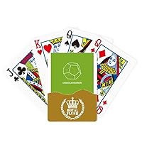 Dodecahedron Mathematical Geometric Space Royal Flush Poker Playing Card Game
