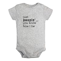Just Poopin' You Know How I Be Funny Rompers, Newborn Baby Bodysuits, Infant Jumpsuits Outfits, Kids Short Clothes
