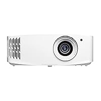 Optoma UHD35x True 4K UHD Gaming Projector 3,600 Lumens 4.2ms Response Time at 1080p with Enhanced Gaming Mode 240Hz Refresh Rate HDR10 & HLG