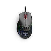 Gaming Model I Wired Gaming Mouse - 69g Superlight, 2 Swappable Buttons, RGB, PTFE Feet, 9 Programmable Buttons, Side Thumb Rest - Black