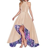 Camouflage Wedding Guest Dresses High Low Formal Bridesmaid Party Dress 2024