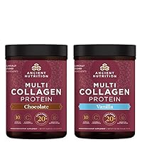 Ancient Nutrition Multi Collagen Protein Powder Vanilla 45 Servings + Multi Collagen Protein Powder Chocolate 45 Servings