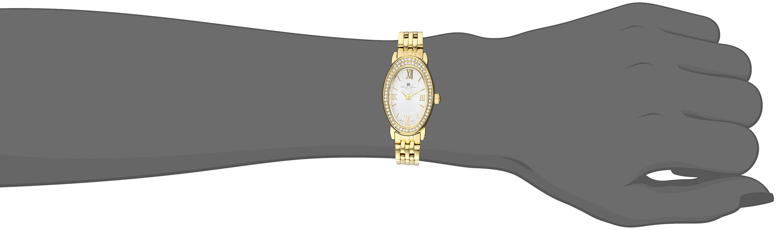 Charles-Hubert, Paris Women's 6905-GM Premium Collection Analog Display Japanese Quartz Gold Watch