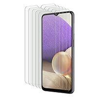 [5 Pack] Tonvizern Compatible for Samsung Galaxy A32 5G [Not Fit for A32 4G Version] High Definition Screen Protector Film [Not Glass]