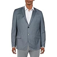 Armani Exchange Mens Business Career Two-Button Blazer Blue 48R