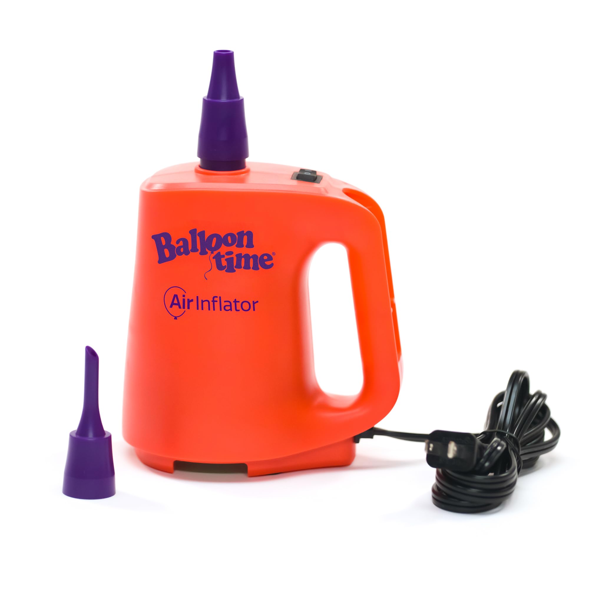 Balloon Time Electric Air Inflator and Deflator - Powerful Portable Electric Air Pump for Balloons, Balloon Arch, Party Decorations, Inflatables, and Air Mattresses