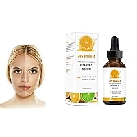 Vitamin C Serum with Hyaluronic Acid No 7 - Stimulates Collagen for Anti-Aging Repairs Dark Circles Around Eyes and Sun Damage for Eye Bags Skin Face & Neck Fades Age Spots Wrinkles