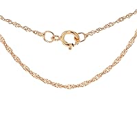 Carissima Gold Women's 9ct (375) Gold 0.9 mm Diamond Cut Twist Curb Chain