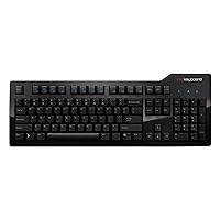 Das Keyboard Model S Professional Wired Mechanical Keyboard, Cherry MX Brown Mechanical Switches, 2-Port USB Hub, Laser Etched Keycaps (104 Keys, Black)