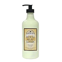 The Village Company Muscle Therapy Relief Natural Lotion, 16 Ounce- Packaging May Vary (Pack of 2)