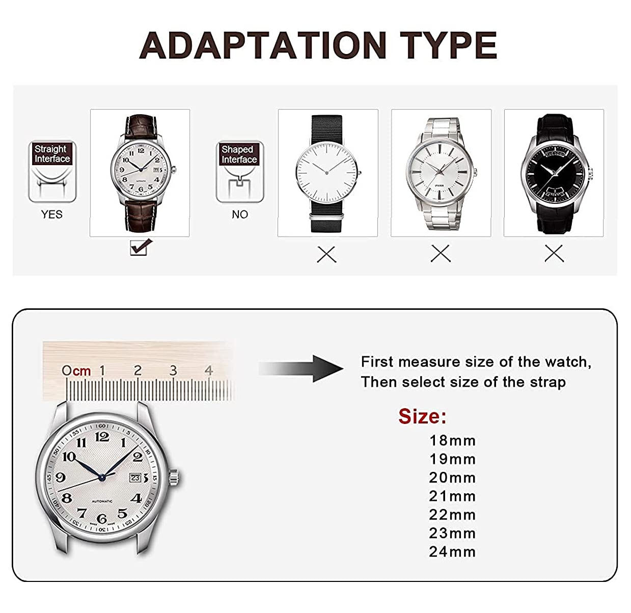 Nice Pies Premium Canvas Nylon Genuine Leather Strap Bracelet Double Press Butterfly Buckle Watch Band for Men's Sports Military Accessories 18/20/22/24mm