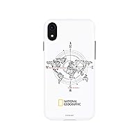 National Geographic NG14139i61 iPhone XR Case, Compass Case, Double Protection, White, 6.1-Inch iPhone Cover, Supports Wireless Charging, Japan Authorized Dealer