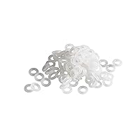 Glorious O-Ring Switch Noise Dampeners for Cherry MX Mechanical Keyboard | 120x - 70A Thick Hard, Clear White (G70-THICK)