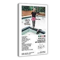 Machine Poster Gun Kelly Limited Poster-Tickets To My Downfall Album Poster Canvas Poster Bedroom Decor Sports Landscape Office Room Decor Gift Frame-style Frame-style12x18inch(30x45cm)
