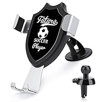 Future Soccer Player Cell Phone Car Mount Windshield Air Vent Universal Accessories Adjustable Phone Holders for Your Car