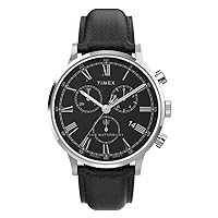 Timex Men's Waterbury Classic 40mm Watch - Black Strap Gray Dial Stainless Steel Case