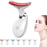 Facial and Neck Massager, Daily Skin Care, Skin Beauty Instrument, 7 Modes Portable Electric Facial Massager