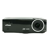 ViviTek D837 DLP Portable Projector 3200 ANSI HD 1080i HDMI, Bundle Remote Control Power Cable HDMI Cable