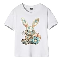 Toddler Girls Happy Easter Outfits Bunny T Shirt for Toddler Girls Easter Shirt Happy Easter Tee