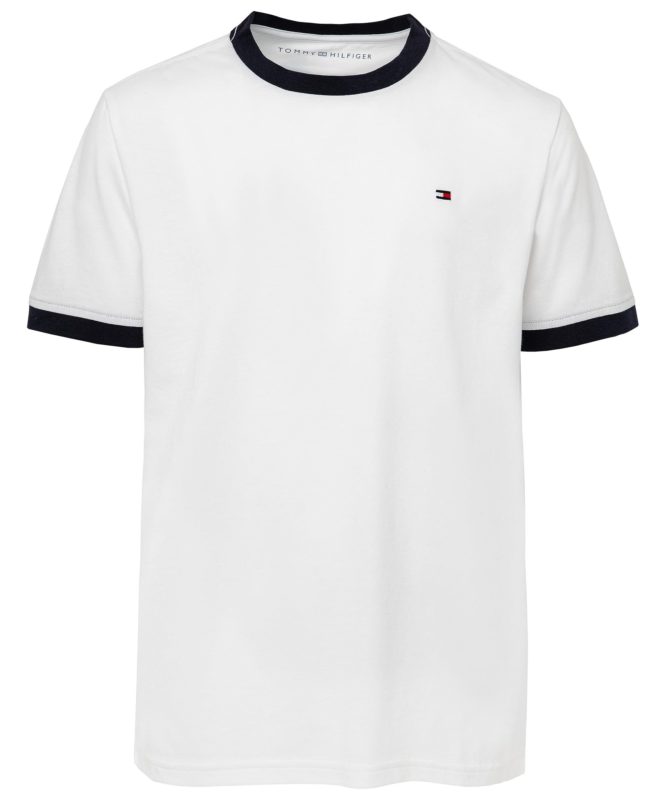 Tommy Hilfiger Boys' Short Sleeve Ringer Crew Neck T-Shirt