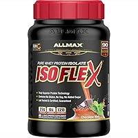 ALLMAX Nutrition - ISOFLEX Whey Protein Powder, Whey Protein Isolate, 27g Protein, Chocolate Mint, 2 Pound