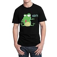 Crazy Little Frog Say What_003727 T-Shirt Birthday for Him 2XL Man Black